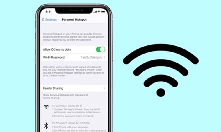 نحوه استفاده از هات اسپات آیفون