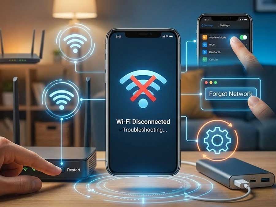 راهکار های رفع مشکل قطع شدن وای فای گوشی