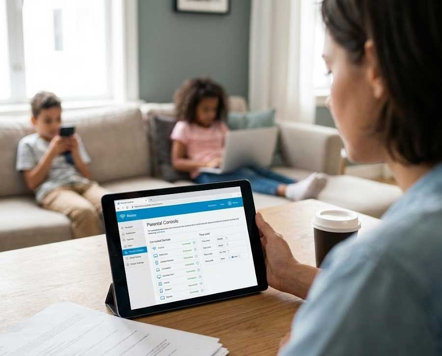 تعیین زمان ‌های خاص برای استفاده از اینترنت