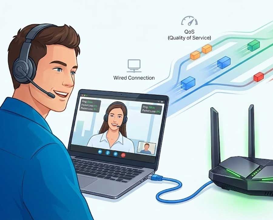 راهکار های کلیدی برای کاهش تاخیر تماس اینترنتی